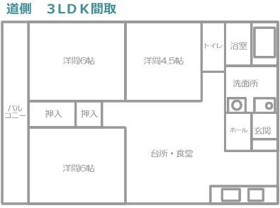 3LDK間取図